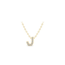 Load image into Gallery viewer, Small Lab Diamond Initial Pendants
