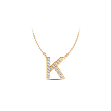 Load image into Gallery viewer, Large Lab Diamond Initial Pendants
