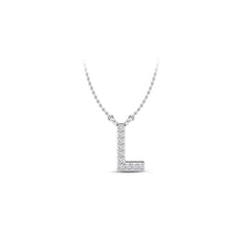 Load image into Gallery viewer, Large Lab Diamond Initial Pendants
