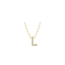 Load image into Gallery viewer, Small Lab Diamond Initial Pendants

