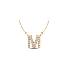 Load image into Gallery viewer, Large Lab Diamond Initial Pendants
