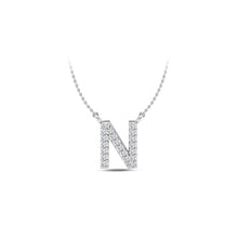 Load image into Gallery viewer, Large Lab Diamond Initial Pendants
