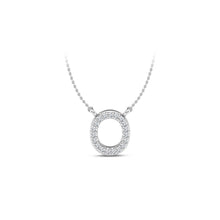 Load image into Gallery viewer, Large Lab Diamond Initial Pendants
