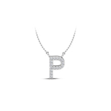Load image into Gallery viewer, Large Lab Diamond Initial Pendants
