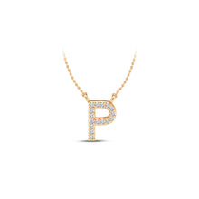 Load image into Gallery viewer, Large Lab Diamond Initial Pendants
