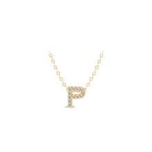 Load image into Gallery viewer, Small Lab Diamond Initial Pendants
