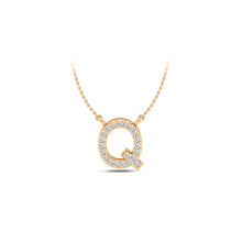 Load image into Gallery viewer, Large Lab Diamond Initial Pendants
