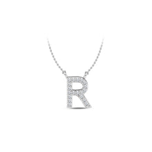Load image into Gallery viewer, Large Lab Diamond Initial Pendants
