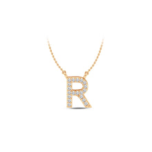 Load image into Gallery viewer, Large Lab Diamond Initial Pendants
