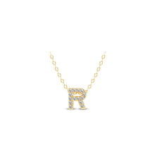 Load image into Gallery viewer, Small Lab Diamond Initial Pendants

