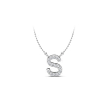 Load image into Gallery viewer, Large Lab Diamond Initial Pendants
