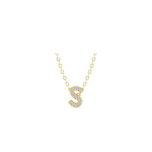 Load image into Gallery viewer, Small Lab Diamond Initial Pendants
