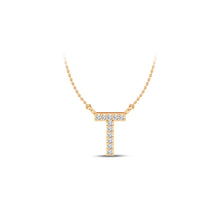 Load image into Gallery viewer, Large Lab Diamond Initial Pendants
