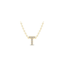 Load image into Gallery viewer, Small Lab Diamond Initial Pendants
