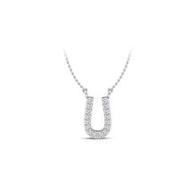 Load image into Gallery viewer, Large Lab Diamond Initial Pendants
