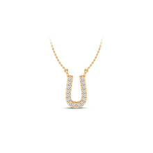 Load image into Gallery viewer, Large Lab Diamond Initial Pendants
