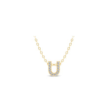 Load image into Gallery viewer, Small Lab Diamond Initial Pendants
