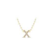Load image into Gallery viewer, Small Lab Diamond Initial Pendants
