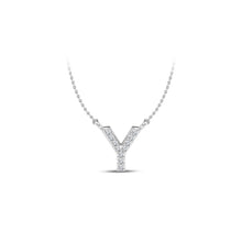 Load image into Gallery viewer, Large Lab Diamond Initial Pendants

