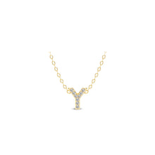 Load image into Gallery viewer, Small Lab Diamond Initial Pendants
