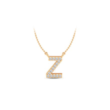 Load image into Gallery viewer, Large Lab Diamond Initial Pendants
