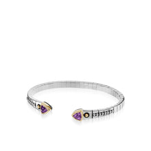 Load image into Gallery viewer, Arrivo Petite Trillion Flexible Cuff Bracelet
