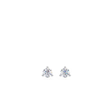 Load image into Gallery viewer, Lab Grown Diamond Three Prong Studs .25-6.00 Total Carat Weight
