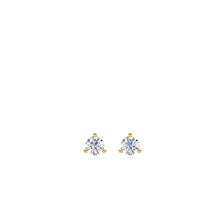 Load image into Gallery viewer, Lab Grown Diamond Three Prong Studs .25-6.00 Total Carat Weight
