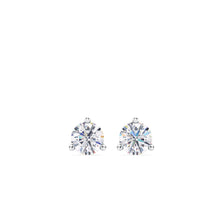 Load image into Gallery viewer, Lab Grown Diamond Three Prong Studs .25-6.00 Total Carat Weight

