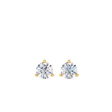 Load image into Gallery viewer, Lab Grown Diamond Three Prong Studs .25-6.00 Total Carat Weight
