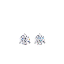 Load image into Gallery viewer, Lab Grown Diamond Three Prong Studs .25-6.00 Total Carat Weight

