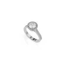 Load image into Gallery viewer, Satin Round Engagement Ring
