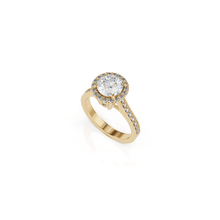 Load image into Gallery viewer, Satin Round Engagement Ring
