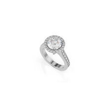 Load image into Gallery viewer, Satin Round Engagement Ring
