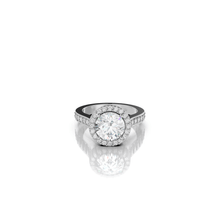 Load image into Gallery viewer, Satin Round Engagement Ring
