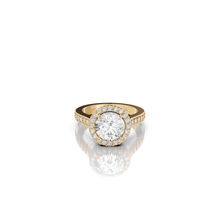 Load image into Gallery viewer, Satin Round Engagement Ring
