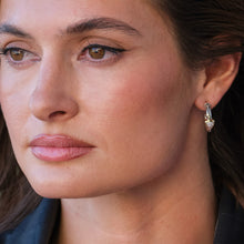 Load image into Gallery viewer, Arrivo Petite Pave Diamond Hoop Earrings
