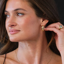 Load image into Gallery viewer, Bellagio Pave Diamond Hoop Earrings
