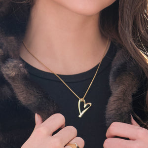 Devotion Diamond Heart Pendant Necklace
