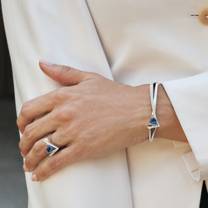 Pinnacle Gemstone Bracelet with Pave Diamonds