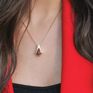 Venture Gemstone Pendant Necklace with Diamonds