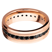 Load image into Gallery viewer, 18K Rose Gold + Satin , Polish Finish
