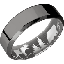 Load image into Gallery viewer, Tantalum Noir + Polish , Polish Finish + Titanium

