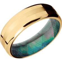 Load image into Gallery viewer, 14K Yellow Gold + Polish , Polish Finish + Black Mother of Pearl
