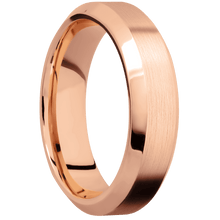 Load image into Gallery viewer, 14K Rose Gold + Satin , Polish Finish
