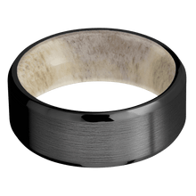 Load image into Gallery viewer, Zirconium + Satin , Polish Finish + Antler
