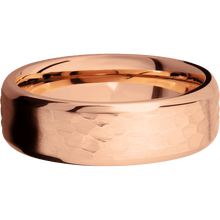 Load image into Gallery viewer, 14K Rose Gold + Hammer , Polish Finish
