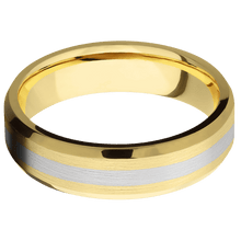 Load image into Gallery viewer, 14K Yellow Gold + Satin , Polish Finish
