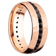 Load image into Gallery viewer, 18K Rose Gold + Hammer Finish
