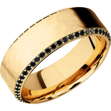 Load image into Gallery viewer, 14K Yellow Gold + Hammer , Polish Finish

